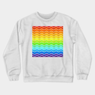 Raibow colour pattern Crewneck Sweatshirt